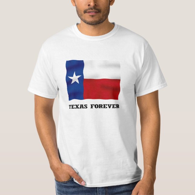 De TEXAS t-shirt do valor PARA SEMPRE - (Frente)