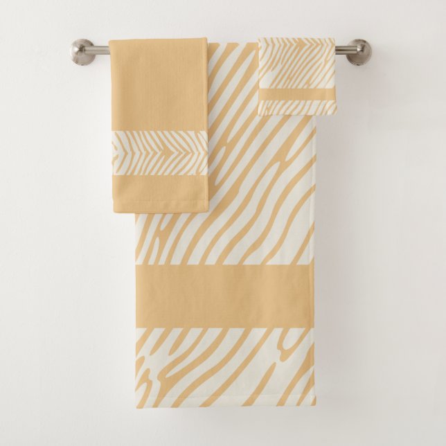 De Toalhas Conjunto Mostarda Ondulada (Insitu)