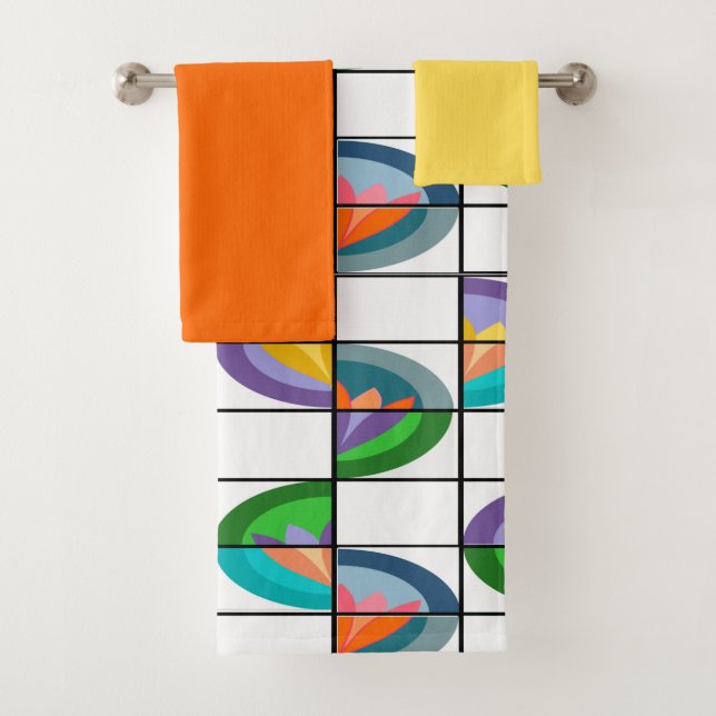 De Toalhas Flor Divida Bandeja Conjunto (Insitu)