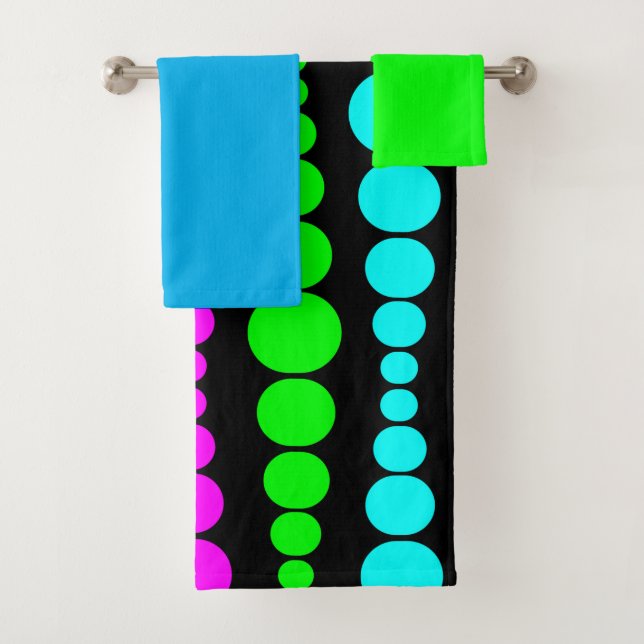 De Toalhas Neon Modern Retângulo Banho Conjunto (Insitu)
