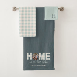 De Toalhas O Lar Está No Conjunto Do Lago Towel