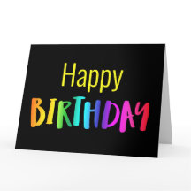 De Todos Nós Um Cartão De Aniversário Unisex Color