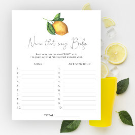 Dê um nome a essa música \ jogo de chá de fraldas