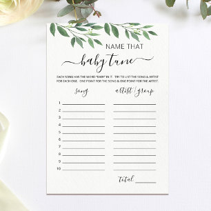 Dê um nome ao cartão de Chá de fraldas do bebê