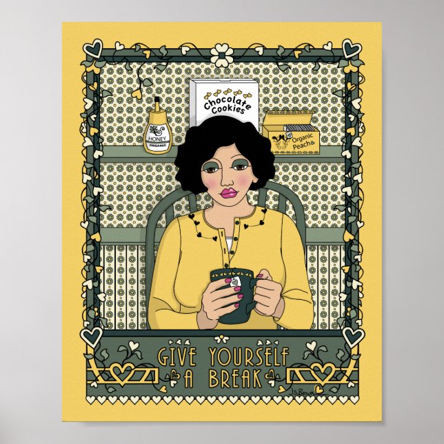 Dê um Tempo a Si Mesmo_C_ Poster 8x10 (Frente)