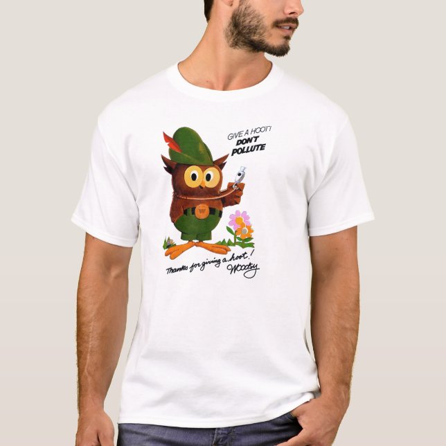 Dê uma buzina não poluem a camiseta (Frente)