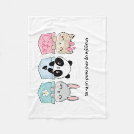 De Velo Acalme-se e leia conosco, cobertor infantil