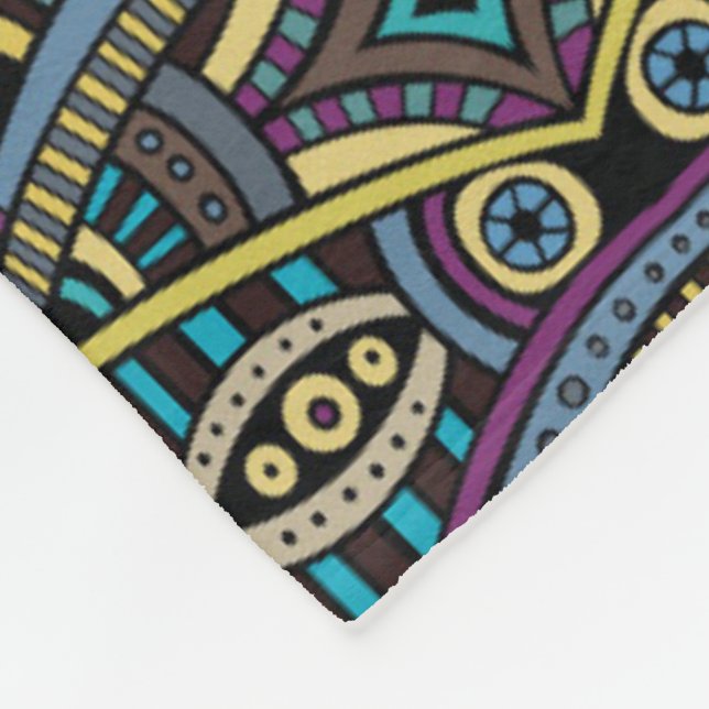 De Velo Aztec Padrão tribal lança cobertor (Quina)