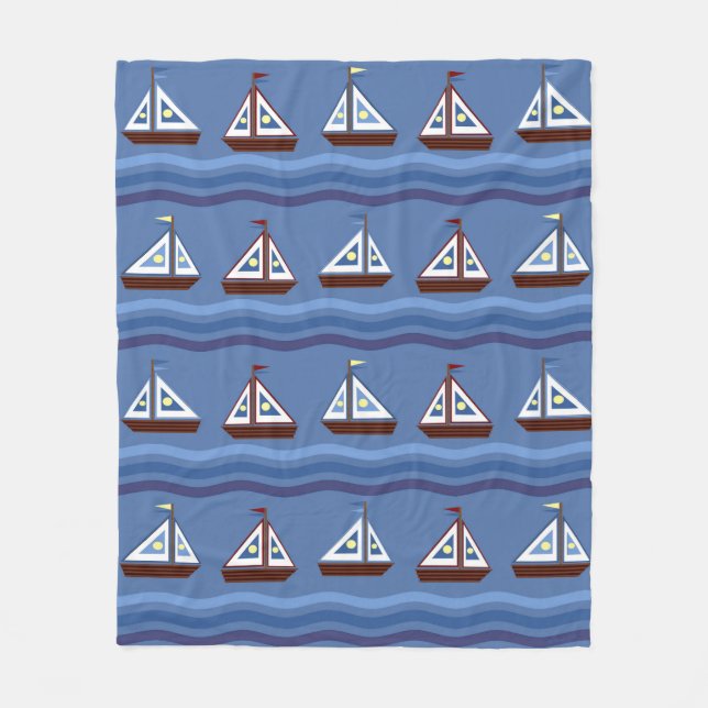 De Velo Barcos à Vela Cobertor (Frente)