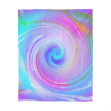 Cobertor Abstrato com Redemoinho Pastel