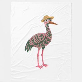 De Velo Cobertor Crane Sun Bonnet - Rosa Empoeirado Folk A