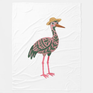 De Velo Cobertor Crane Sun Bonnet - Rosa Empoeirado Folk A