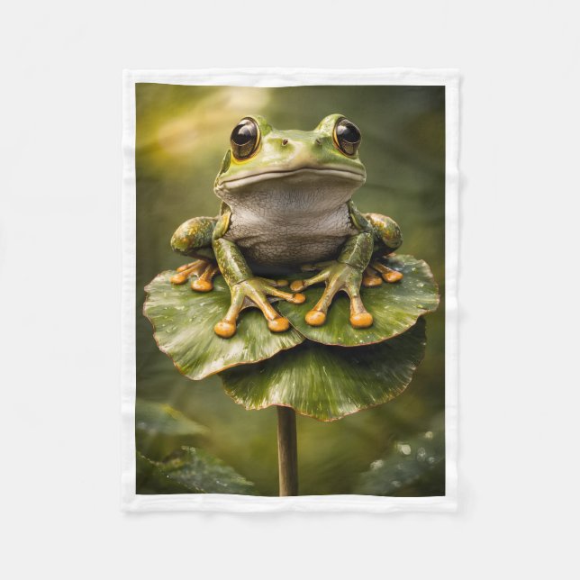 De Velo Cobertor Cute Little Tree Frog (Frente)