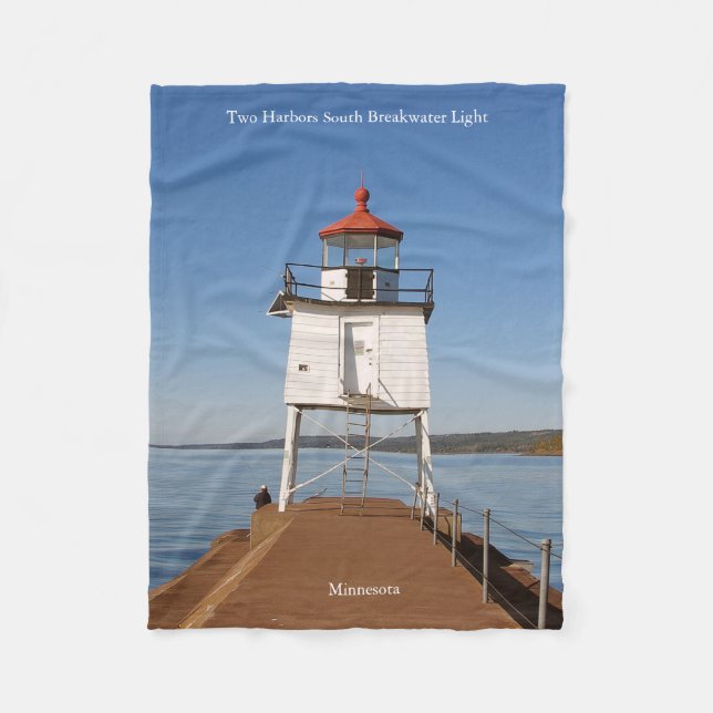 De Velo Cobertor da Two Harbors South Breakwater Light (Frente)