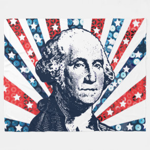 De Velo cobertor do sequin george washington