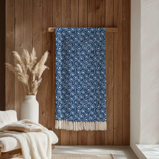 De Velo Cobertor Elegante Pastel Rosa Azul-Marinho Estilo (Pastel Pink Navy Blanket Elegant Boho Gift for Kids)