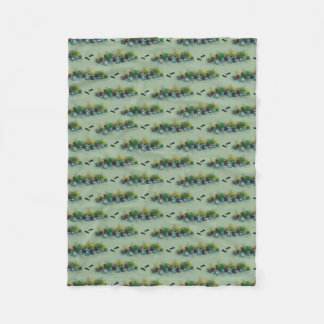 De Velo Cobertor Fleece Seal Pup Party (Verde Claro)