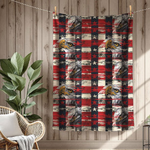 De Velo Cobertor Orgulho Americano Águia e Bandeira Celebr