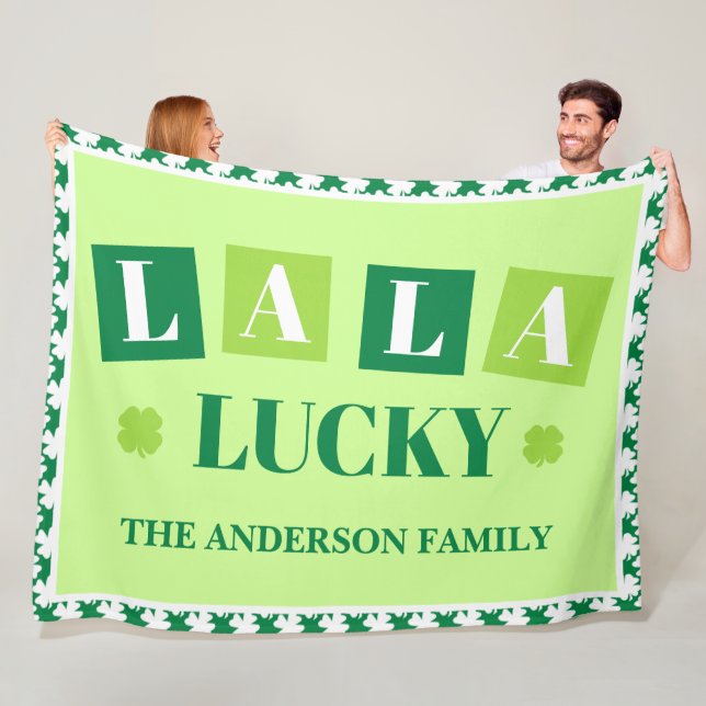 De Velo Cobertor Personalizado La La Lucky St. Patrick’s D (In Situ)