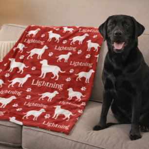 De Velo Cobertor Personalizado Labrador Retriever Preto