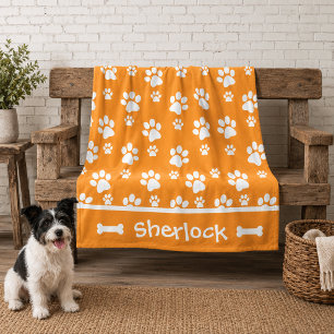 De Velo Cobertor Personalizado Laranja para Cachorro Aconc