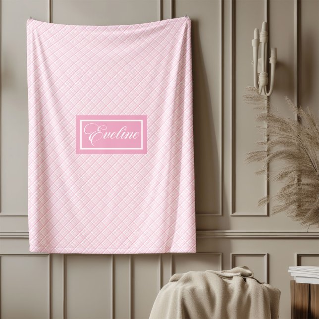 De Velo Cobertor Personalizado Pastel Moderno Chic Confort (Personalized Pastel Blanket Modern Chic Comfort)