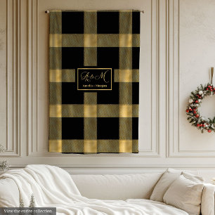 De Velo Cobertor Preto Luxuoso Moderno Dourado Tendência