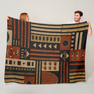 De Velo Cobertor Sherpa Geométrico Africano Moderno para D