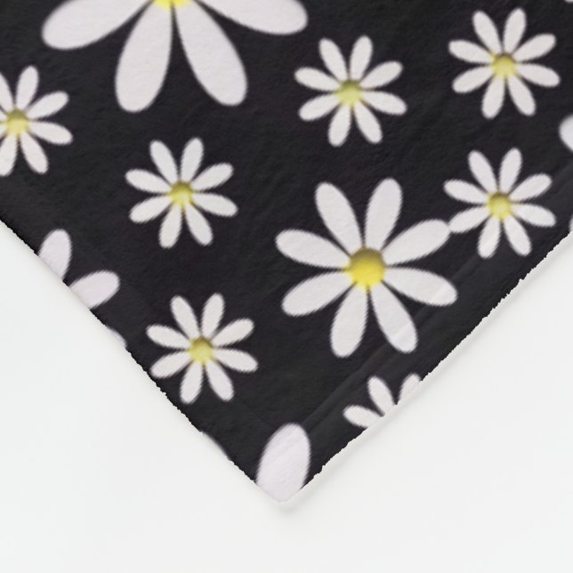 De Velo Cobertor Sherpa Preto Branco Daisy (Quina)