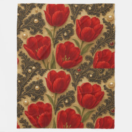 De Velo COBERTOR Tulipas e Renda  DESIGN 