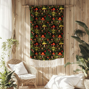De Velo Cobertor Woodland Dreams Estilo Cogumelo Vintage