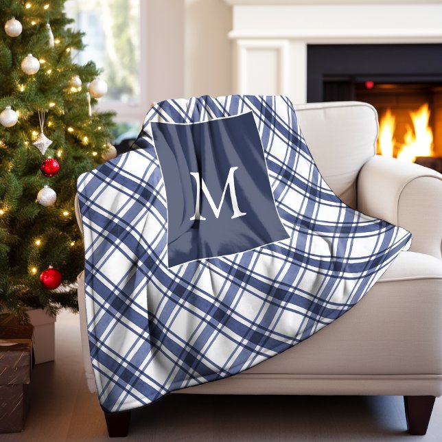 De Velo Cobertor Xadrez Azul (Blue Plaid Blanket
)