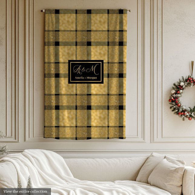 De Velo Cobertor Xadrez Elegante Personalizado para Ele (Trendy Personalized Elegant Plaid Blanket for Him)