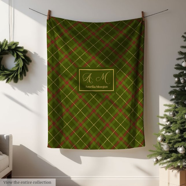 De Velo Cobertor Xadrez Macio com Nome Personalizado Prese (Soft Checkered Blanket Custom Name Fall Keepsake)