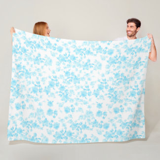 De Velo Fleece Santo cobertor Colette June Rosas capri blu