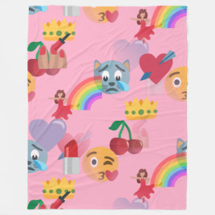 De Velo garota emoji cobertor