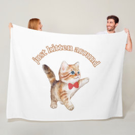 De Velo gatinho em torno do cobertor