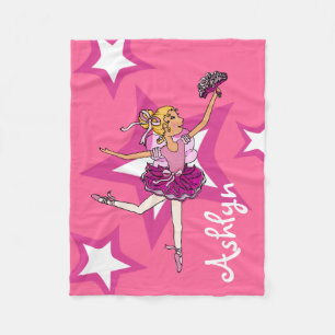 De Velo Loura-rosa bailarina balé cobertor