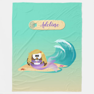 De Velo mermaid owl - cobertor