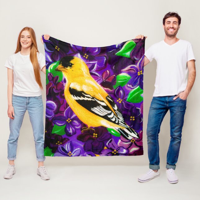 De Velo Meu cobertor amarelo Goldfinch Fleece (In Situ)