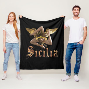 De Velo Sicily / Sicilia Triskelion Trinacria Cobertor
