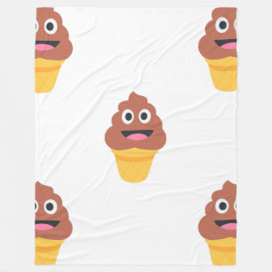 De Velo sorvete cone poo emoji cobertor