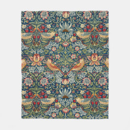 De Velo William Morris Strawberry fleece cobertor