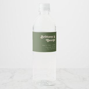 De Vinho Rótulo Simples Retro Vibes Azul Garrafa