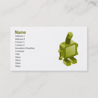 De Visita Às vezes os robôs obtêm o modelo triste do cartão