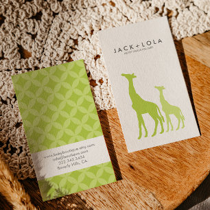 De Visita Boutique moderno do bebê do desenhista do cartão