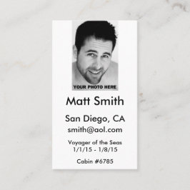 De Visita Cartão alegre do cruzeiro