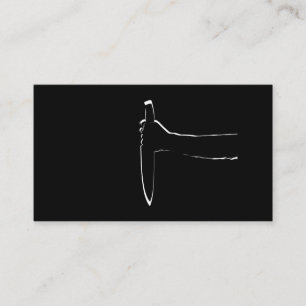 De Visita Cartão da faca afiada