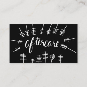 De Visita Cartão do chicote dos cuidados posteriores da