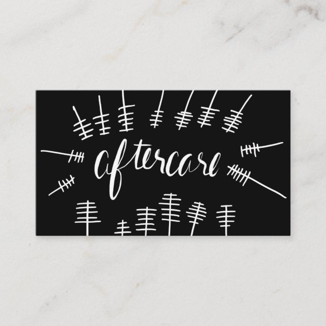 De Visita Cartão do chicote dos cuidados posteriores da (Frente)